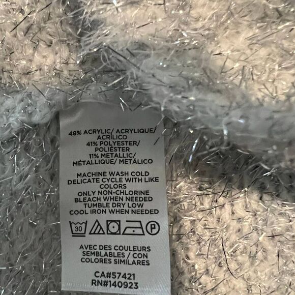 Lou & Grey V-neck Metallic Sweater - M - Picture 8 of 8